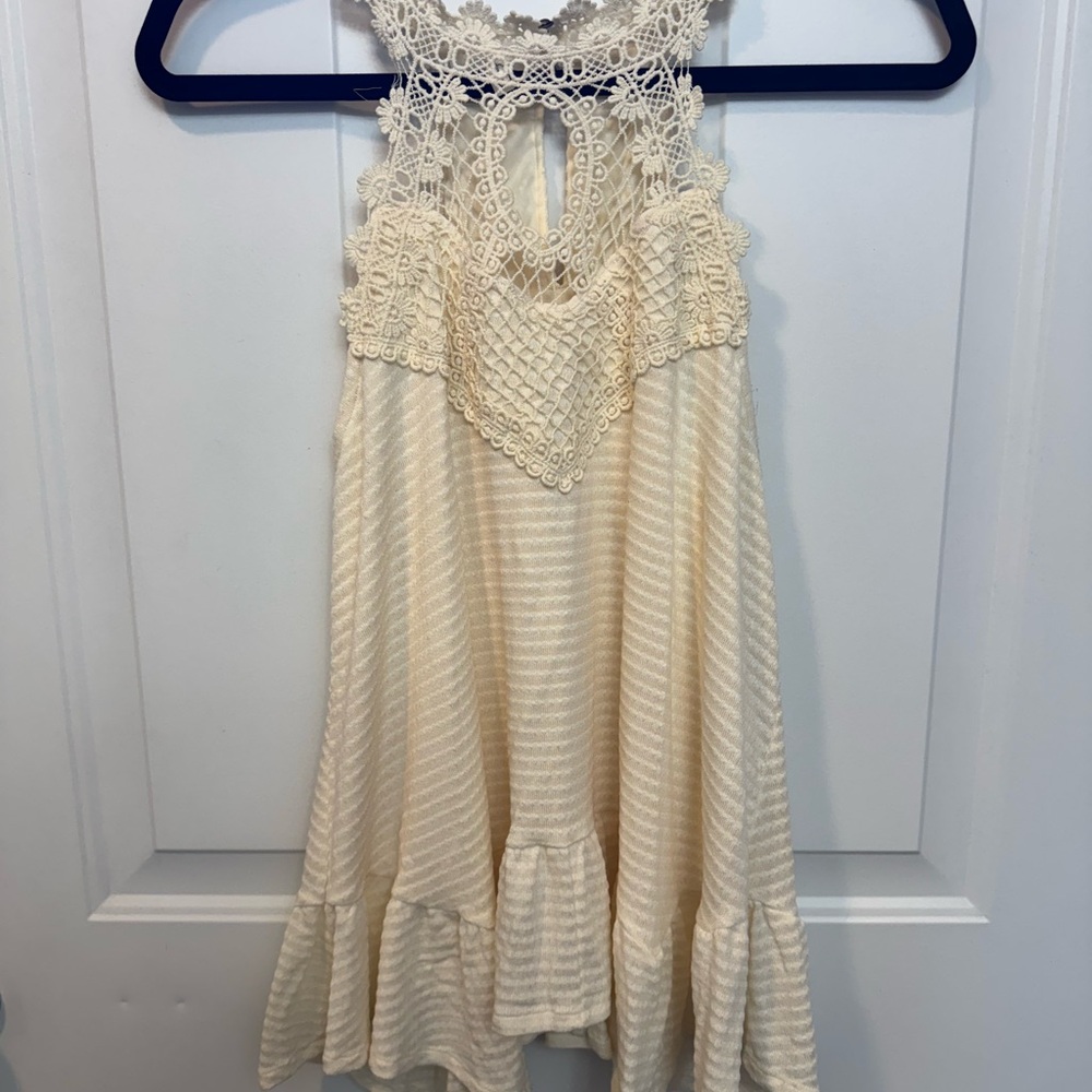 Cream boho style top
